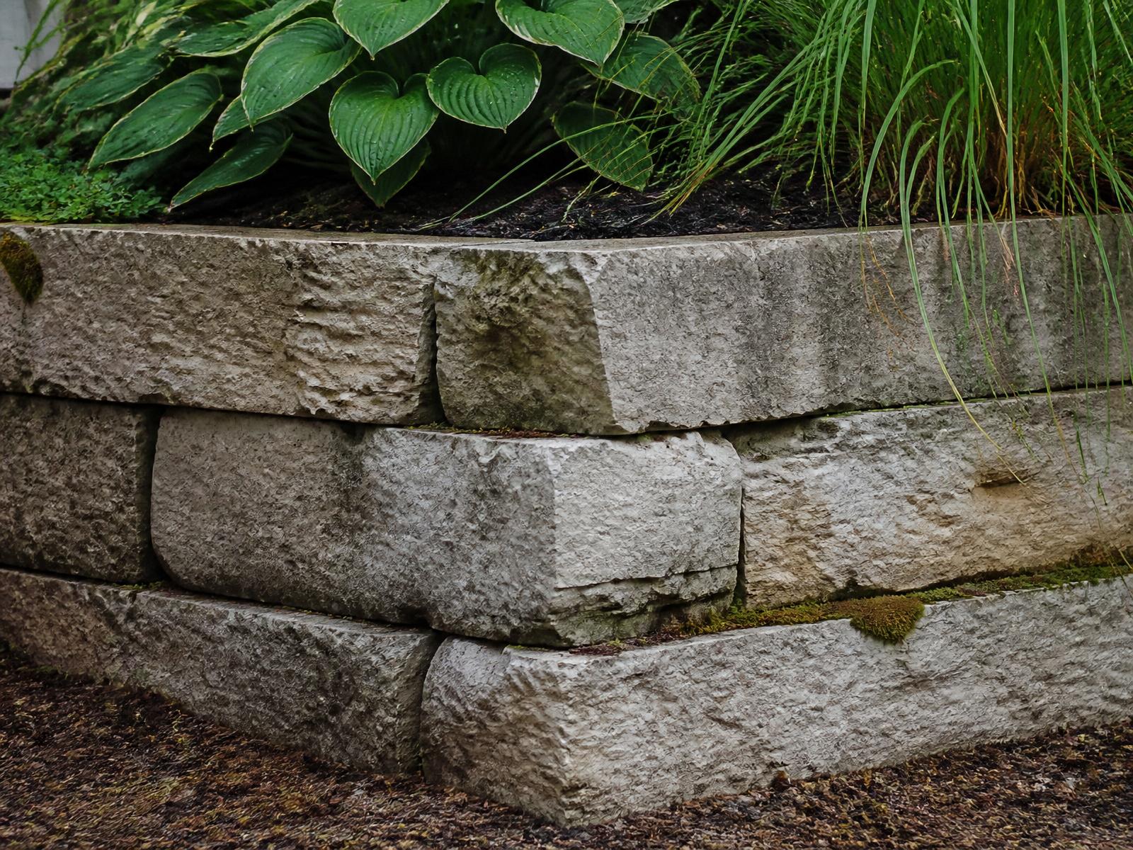 Indiana limestone, hand-cut