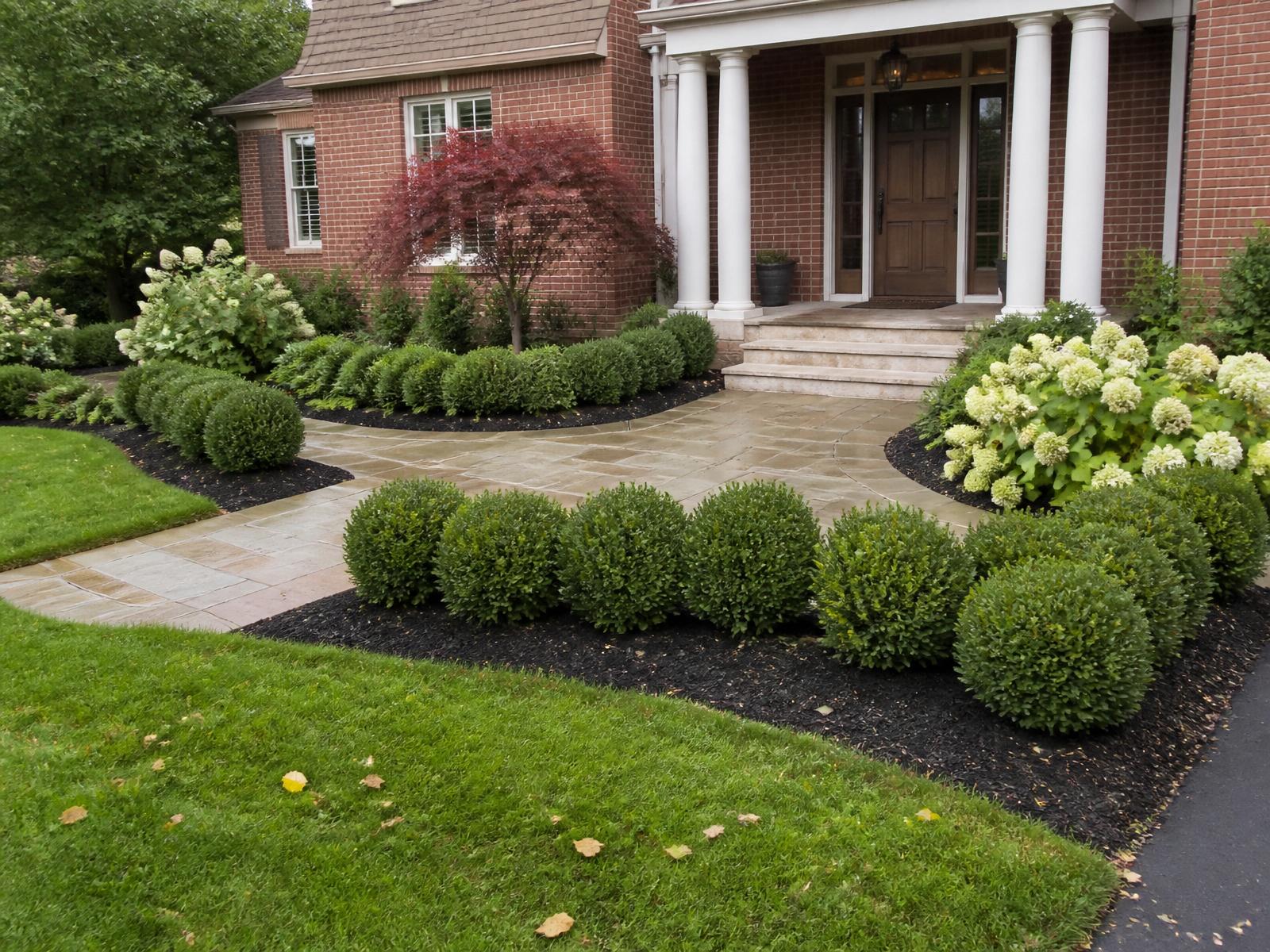 Holliday Park Entry — Front entrance + plantings in Indianapolis, IN